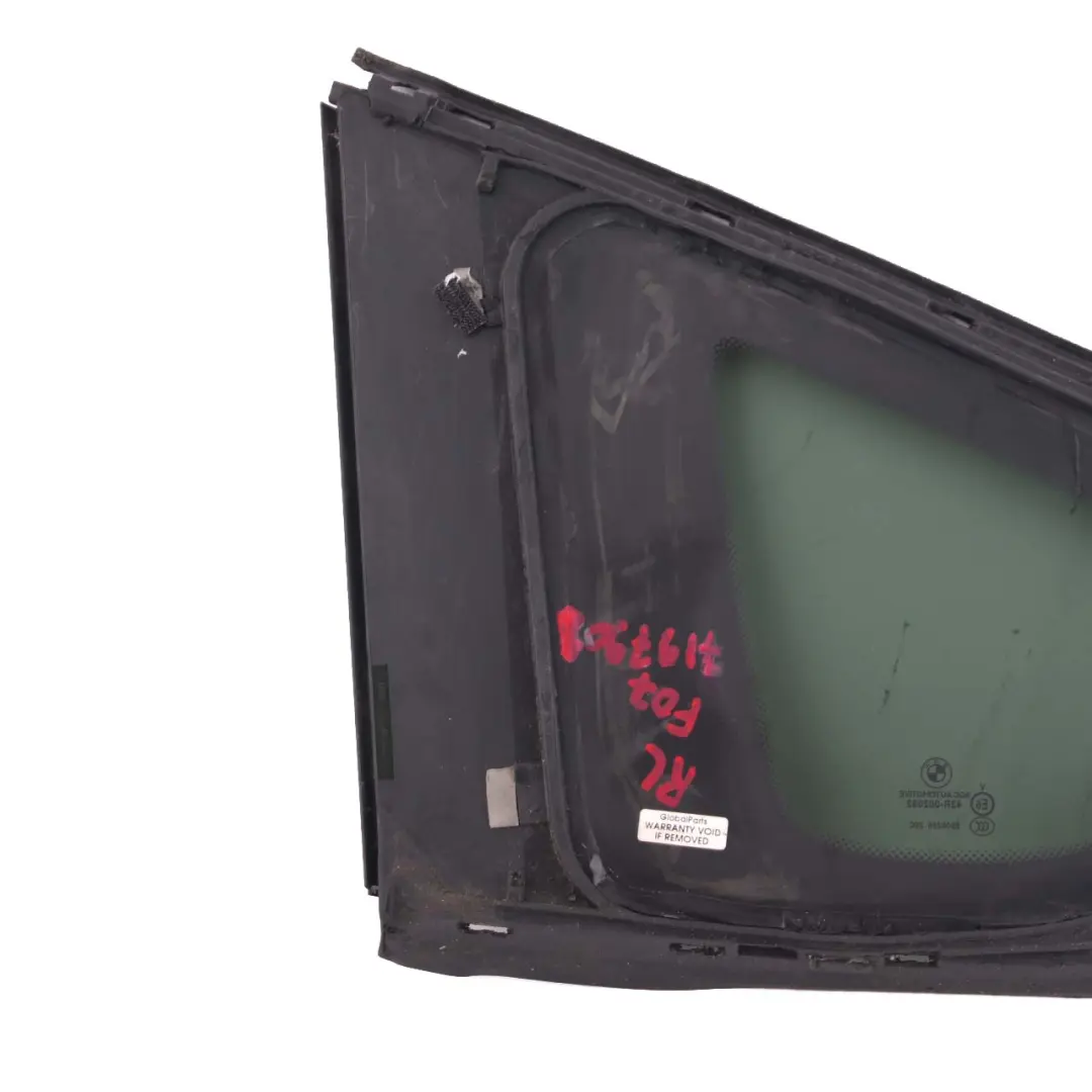 BMW F07 GT Vetro Laterale Verde Fisso Oscurato Porta Posteriore Destra AS3 SSG - SKU 7197902 - Numero di parte 7197902