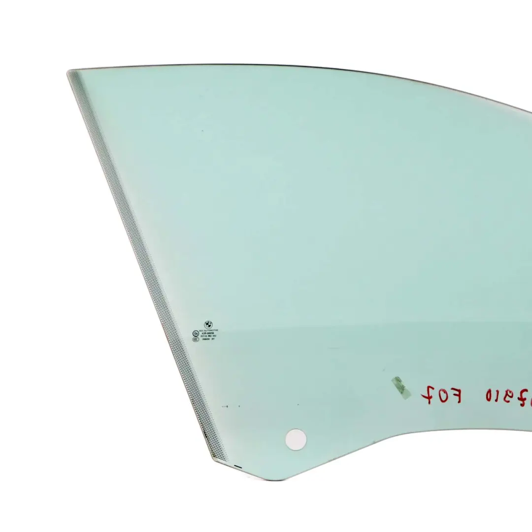 Puerta Delantera Ventana Lateral Vidrio Verde AS2 Derecho para BMW F07 GT con número de pieza 7197910 BMW F07 GT Puerta Delantera Ventana Lateral Vidrio Verde AS2 Derecho - SKU 7197910 - Número de pieza 7197910