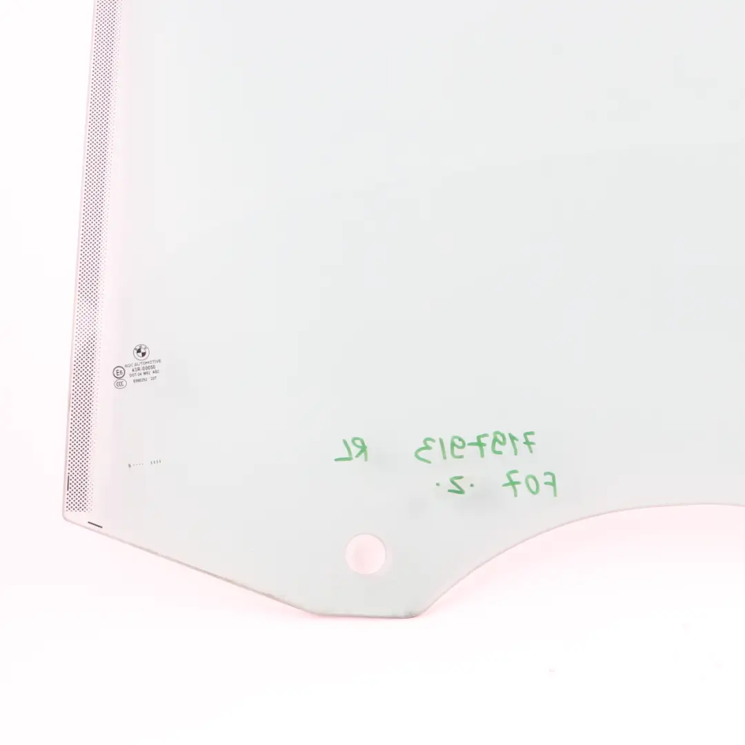 BMW F07 GT Ventana Lateral Trasera Izquierda Puerta AS2 Verde - SKU 7197913 - Número de pieza 7197913