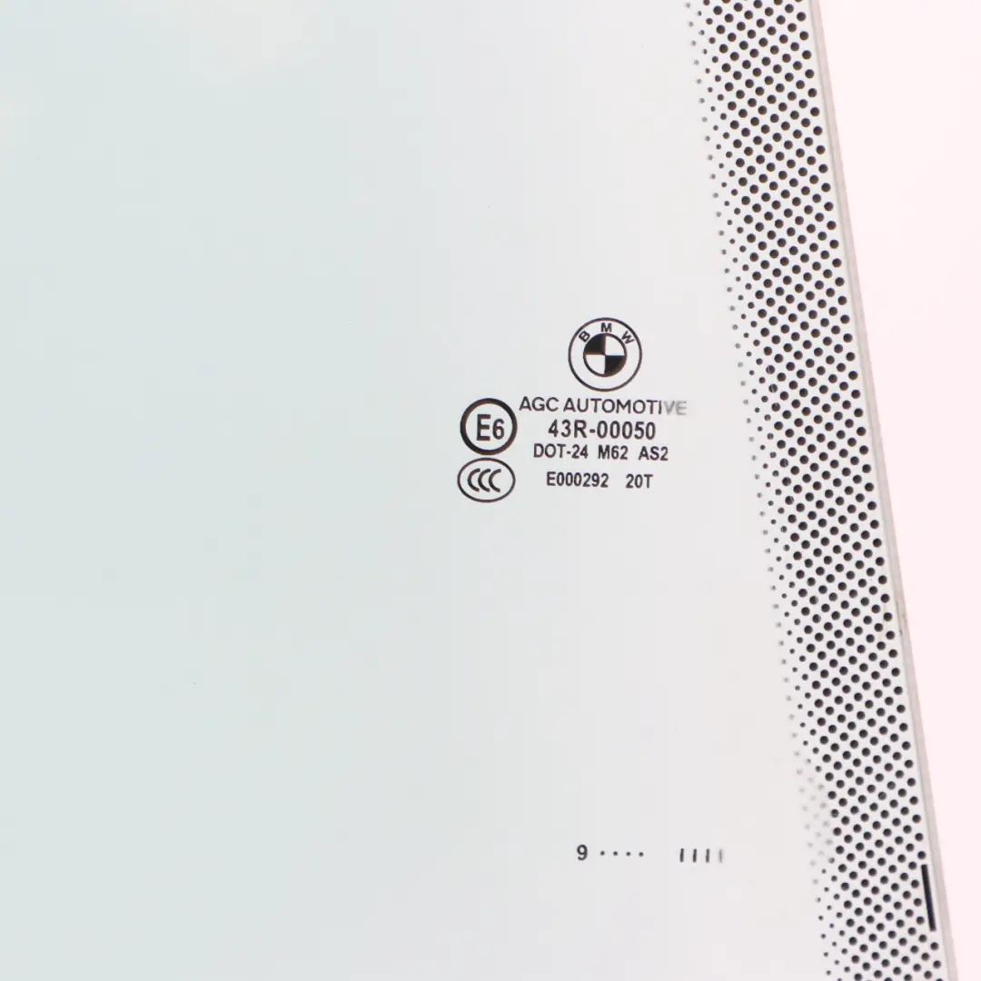 BMW F07 GT Finestra Laterale Porta Posteriore Destra Vetri AS2 Verde - SKU 7197914 - Numero di parte 7197914