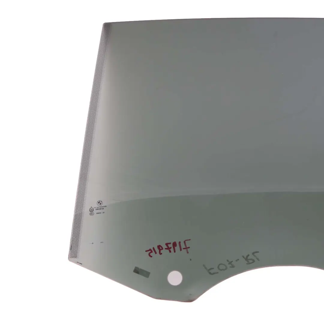 BMW F07 GT Puerta Trasera Izquierda Cristal Ventana Lateral Verde SSG - SKU 7197915 - Número de pieza 7197915