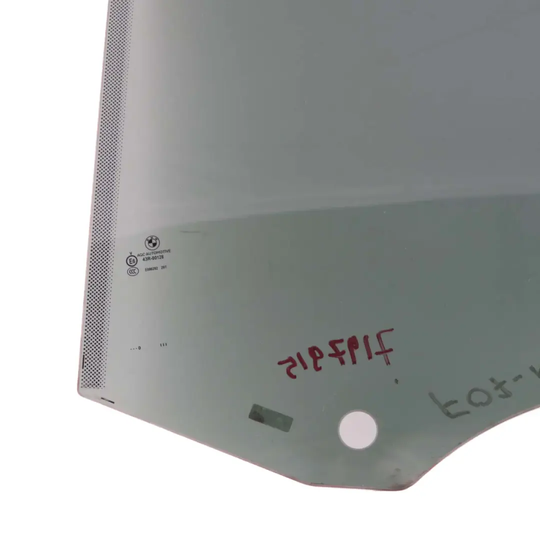 Puerta Trasera Izquierda Cristal Ventana Lateral Verde SSG para BMW F07 GT con número de pieza 7197915 BMW F07 GT Puerta Trasera Izquierda Cristal Ventana Lateral Verde SSG - SKU 7197915 - Número de pieza 7197915