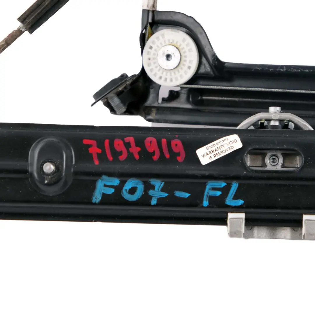BMW 5 F07 GT Front Left Door N/S Window Lifter Regulator With Motor - SKU 7197919 - Part number 7197919