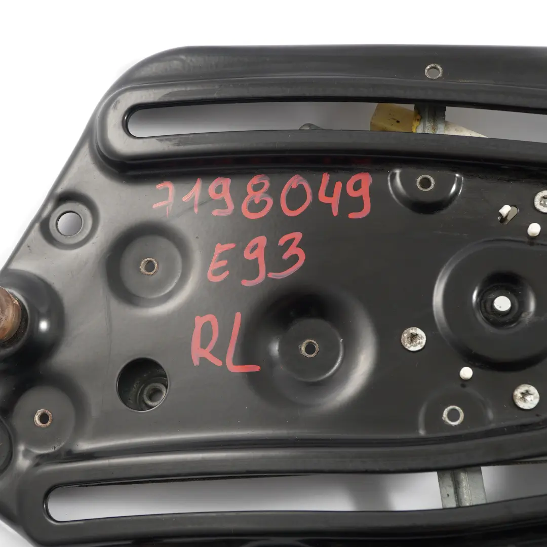 BMW E93 E93N Cabrio Alzacristali Meccanico Regolatore Motore Posteriore Sinistro - SKU 7198049 - Numero di parte 7198049