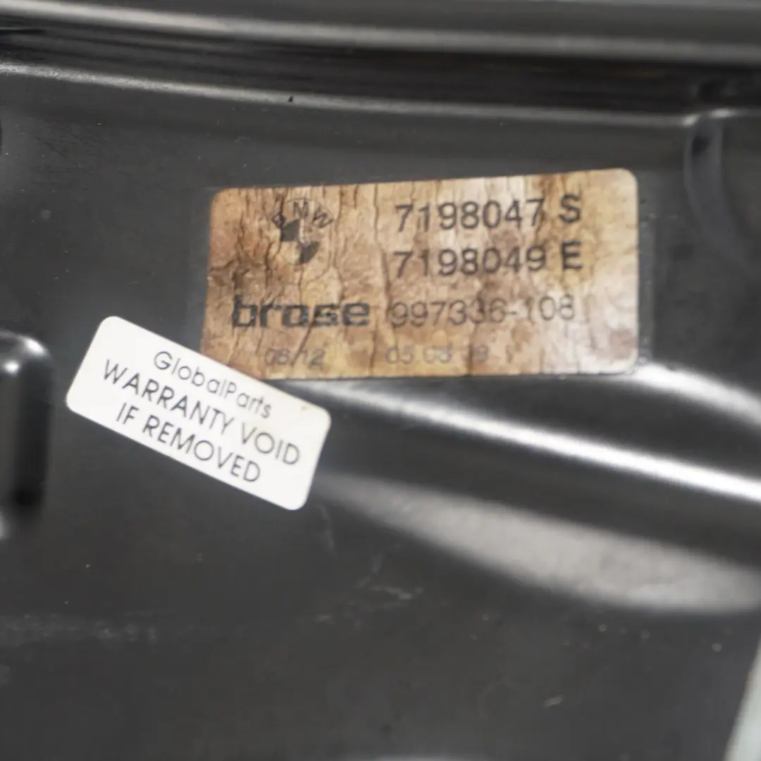 E93N Cabrio Lève Vitre Mécanisme Régulateur Moteur Arrière Gauche pour BMW E93 à propos du numéro de pièce 7198049 BMW E93 E93N Cabrio Lève Vitre Mécanisme Régulateur Moteur Arrière Gauche - SKU 7198049 - Numéro de pièce 7198049