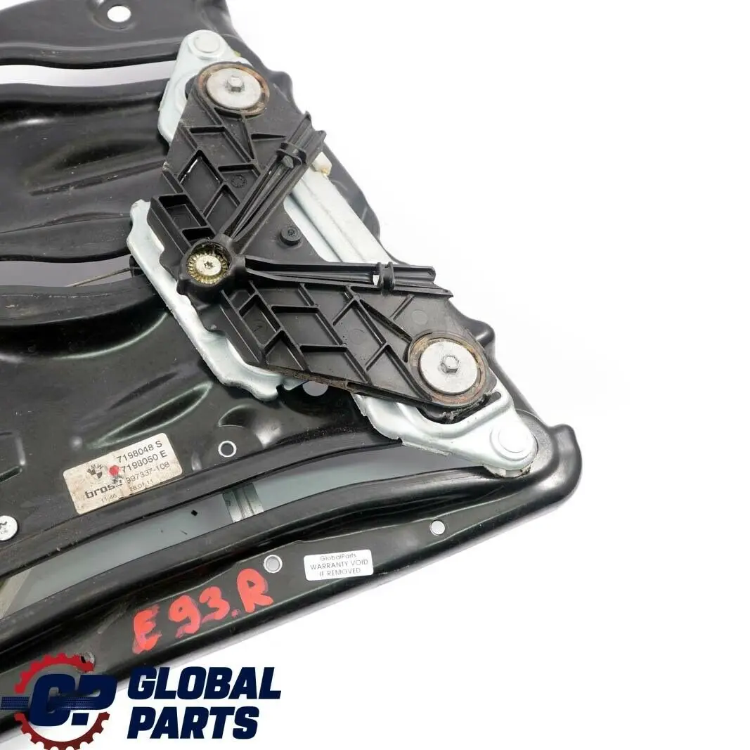 Fensterheber Elektrisch Hinten Rechts für BMW 3 er E93 Cabrio mit Teilenummer 7198050 BMW 3 er E93 Cabrio Fensterheber Elektrisch Hinten Rechts - SKU 7198050 - Teilenummer 7198050