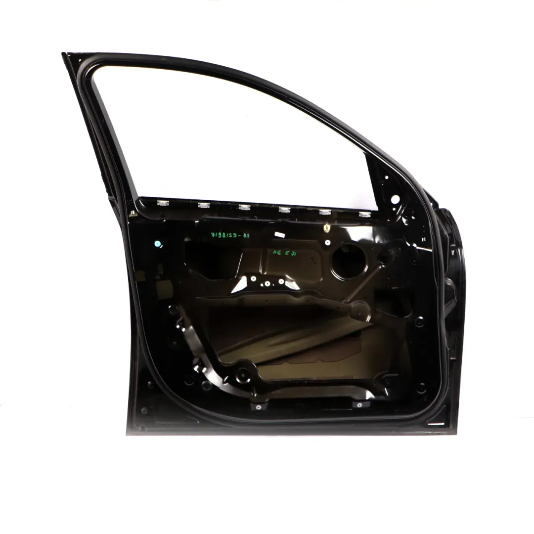 Door Front Left N/S Black Sapphire Metallic - 475 to BMW X6 E71 with Part number 7198159 BMW X6 E71 Door Front Left N/S Black Sapphire Metallic - 475 - SKU 7198159-BS - Part number 7198159