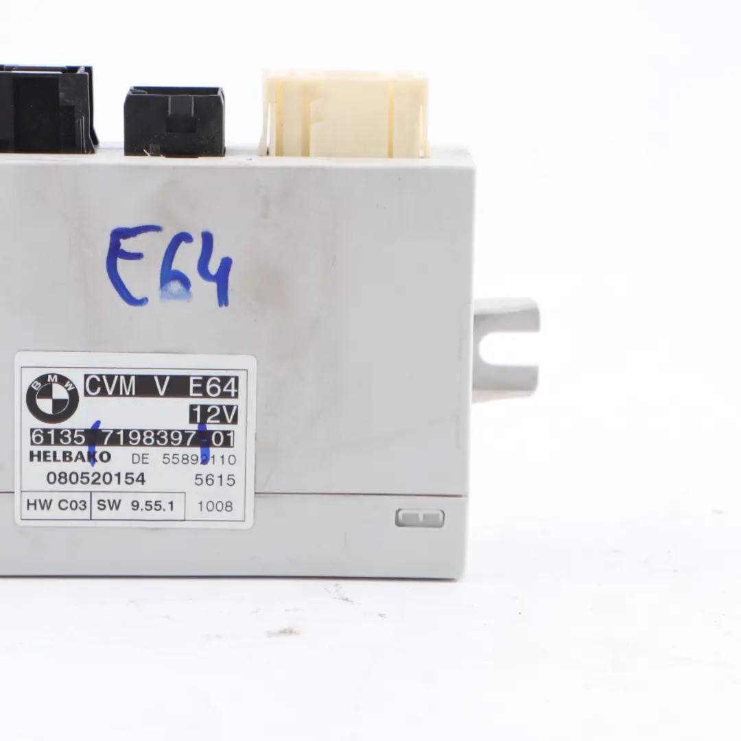 BMW E64 Cabrio Convertible Folding Top Roof ECU Control Unit CVM Module - SKU 7198397 - Part number 7198397