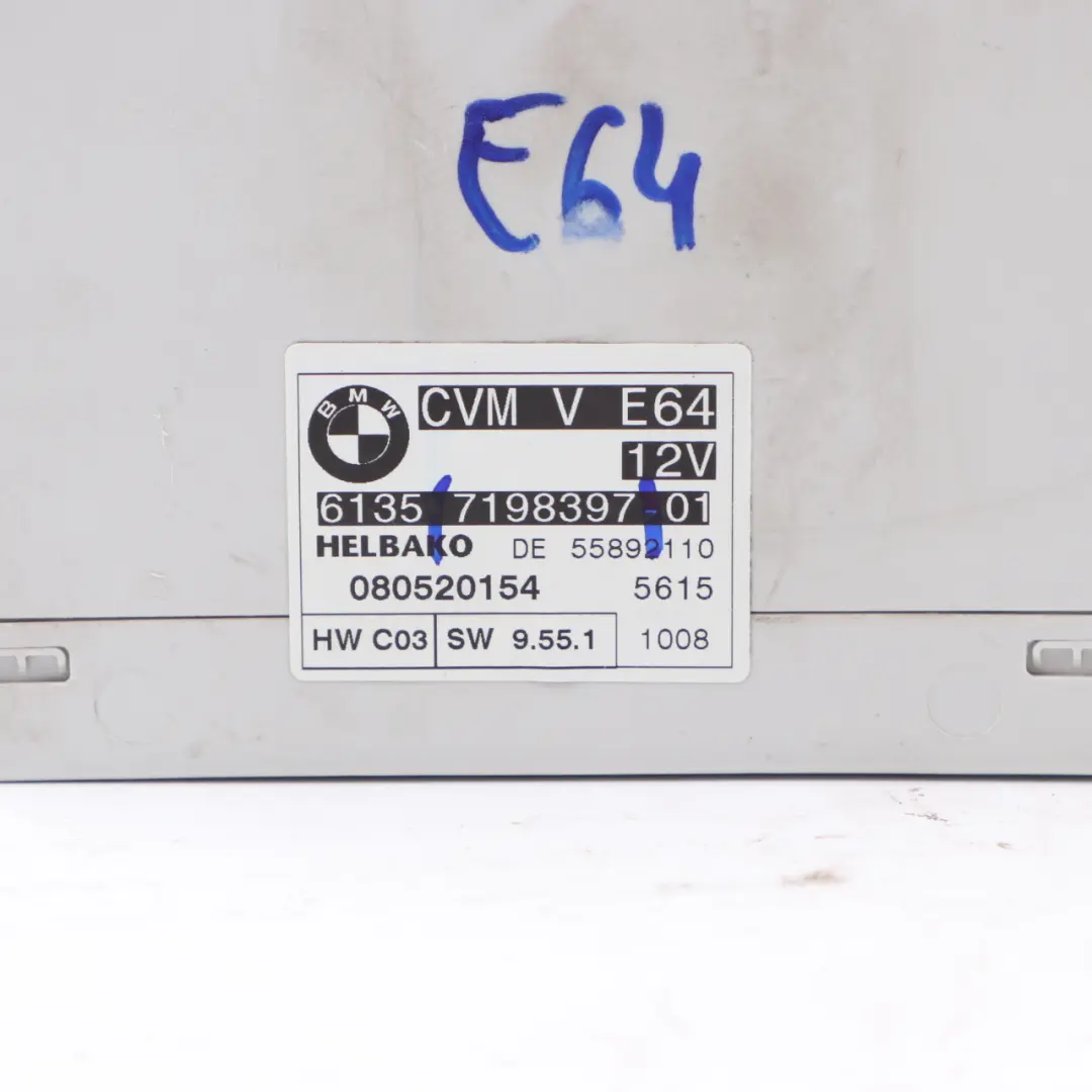 BMW E64 Cabrio Convertible Folding Top Roof ECU Control Unit CVM Module - SKU 7198397 - Part number 7198397