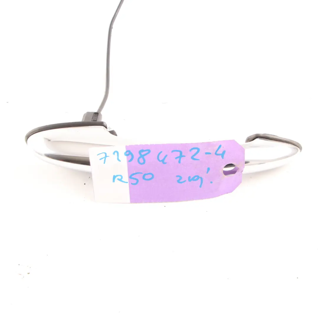 Klamka Zewnętrzna Lewa Chrom do Mini Cooper R50 R56 o numerze 7198472 Mini Cooper R50 R56 Klamka Zewnętrzna Lewa Chrom - SKU 7198472-4 - Numer Części 7198472