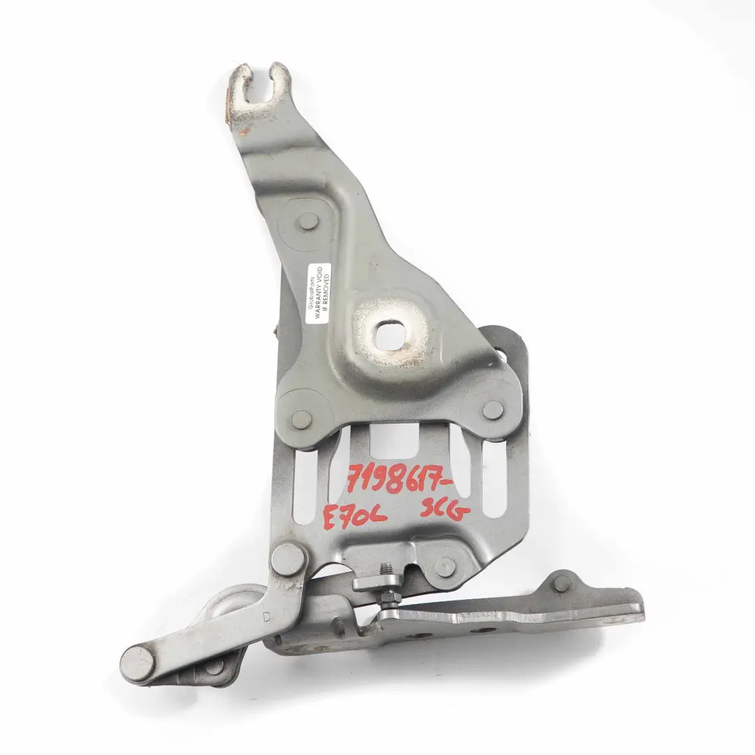 Capo Bisagra BMW X5 X6 E70 E71 Izquierda Spacegrau - A52 para con número de pieza 7198617 Capo Bisagra BMW X5 X6 E70 E71 Izquierda Spacegrau - A52 - SKU 7198617-SCG - Número de pieza 7198617