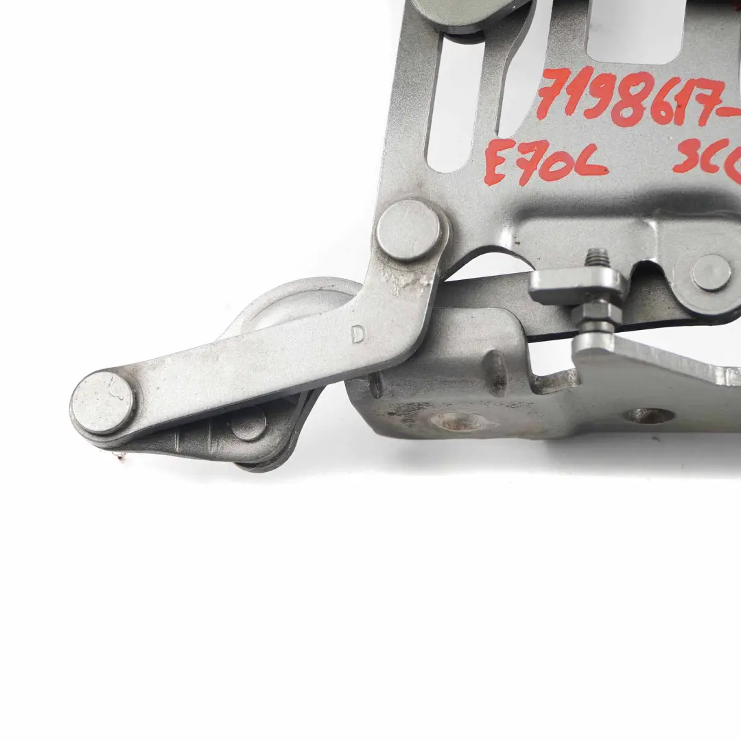  Hood Bonnet Hinge BMW X5 X6 E70 E71 Left N/S Spacegrau Grey - A52 - SKU 7198617-SCG - Part number 7198617