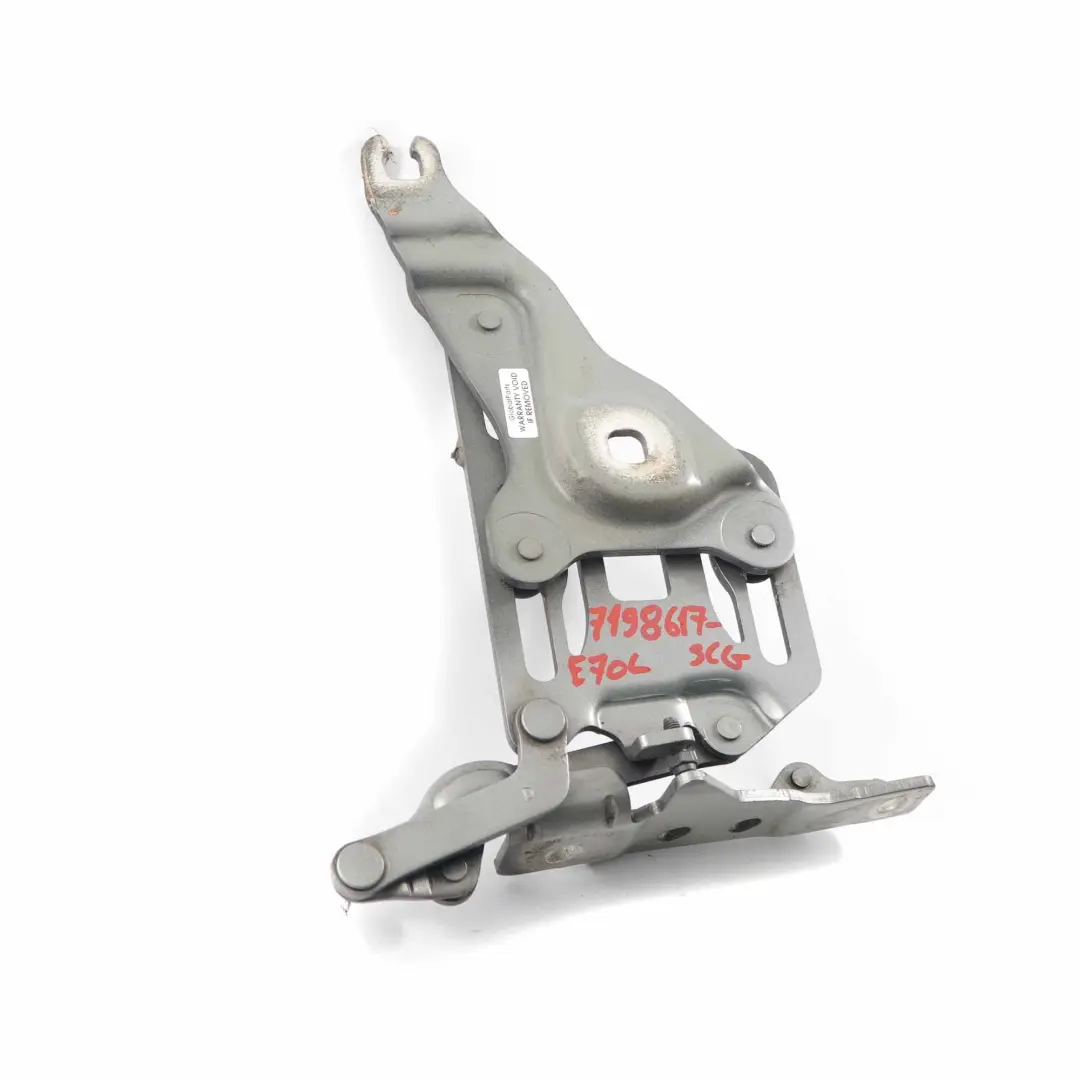  Hood Bonnet Hinge BMW X5 X6 E70 E71 Left N/S Spacegrau Grey - A52 - SKU 7198617-SCG - Part number 7198617
