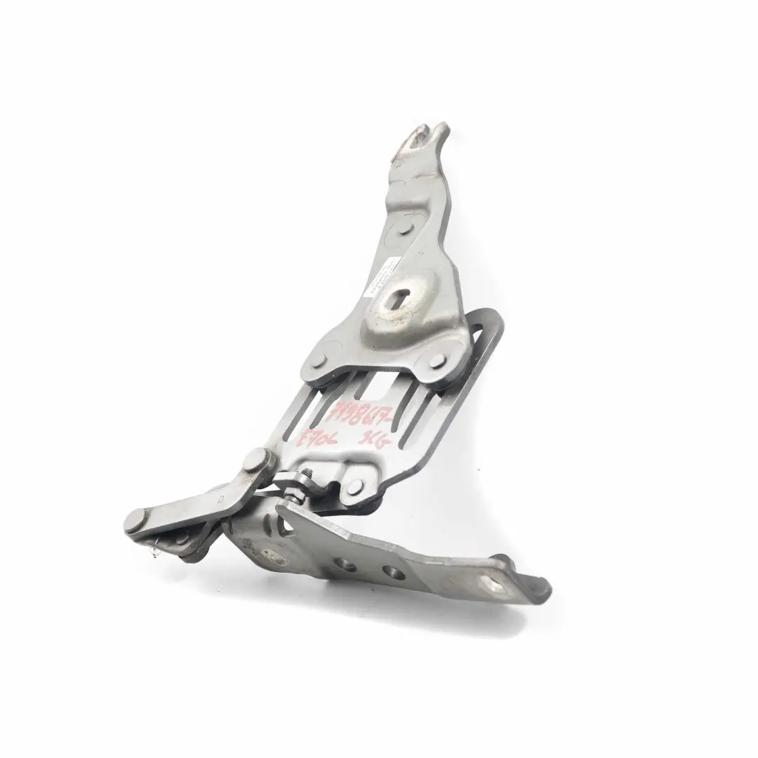 Hood Bonnet Hinge BMW X5 X6 E70 E71 Left N/S Spacegrau Grey - A52 to with Part number 7198617 Hood Bonnet Hinge BMW X5 X6 E70 E71 Left N/S Spacegrau Grey - A52 - SKU 7198617-SCG - Part number 7198617