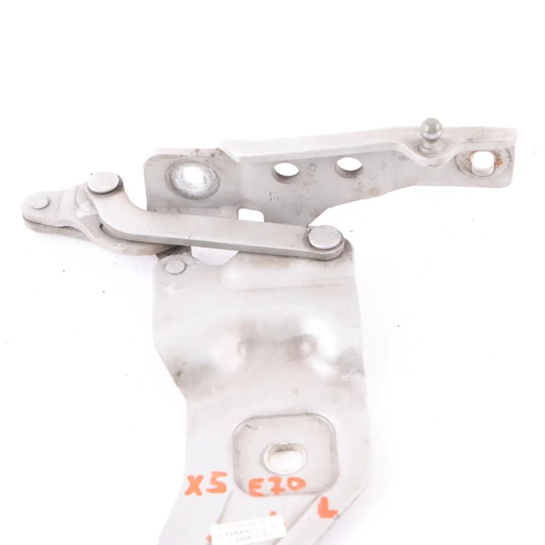 BMW X5 E70 X6 E71 Hood Bonnet Hinge Left N/S Titan Silver Metallic - 354 7208627 - SKU 7198617-TS - Part number 7198617