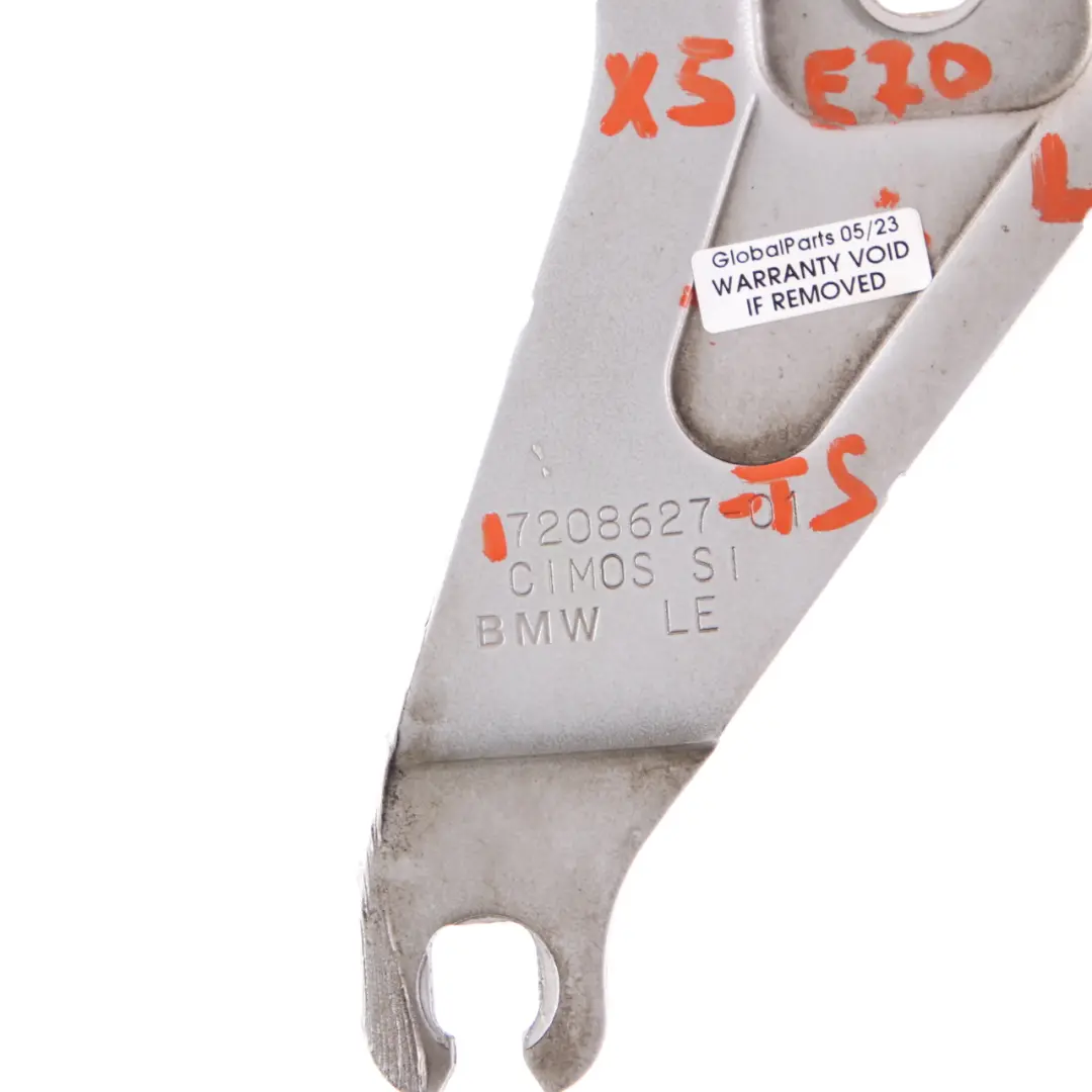 Hood Bonnet Hinge Left N/S Titan Silver Metallic - 354 7208627 to BMW X5 E70 X6 E71 with Part number 7198617 BMW X5 E70 X6 E71 Hood Bonnet Hinge Left N/S Titan Silver Metallic - 354 7208627 - SKU 7198617-TS - Part number 7198617
