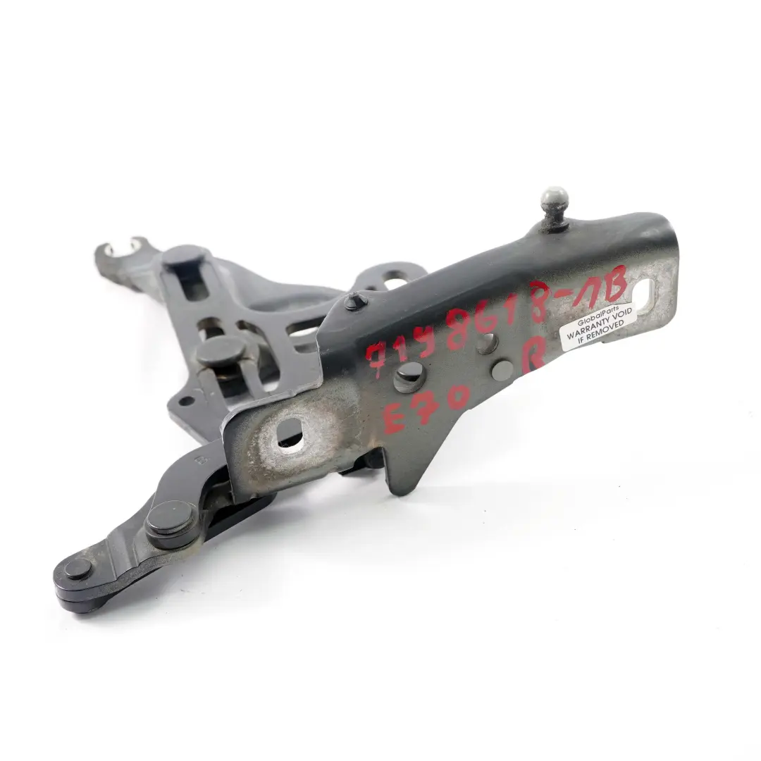  Hood Bonnet Hinge BMW X5 X6 E70 E71 Right O/S Monacoblau Blue - A35 - SKU 7198618-MB - Part number 7198618