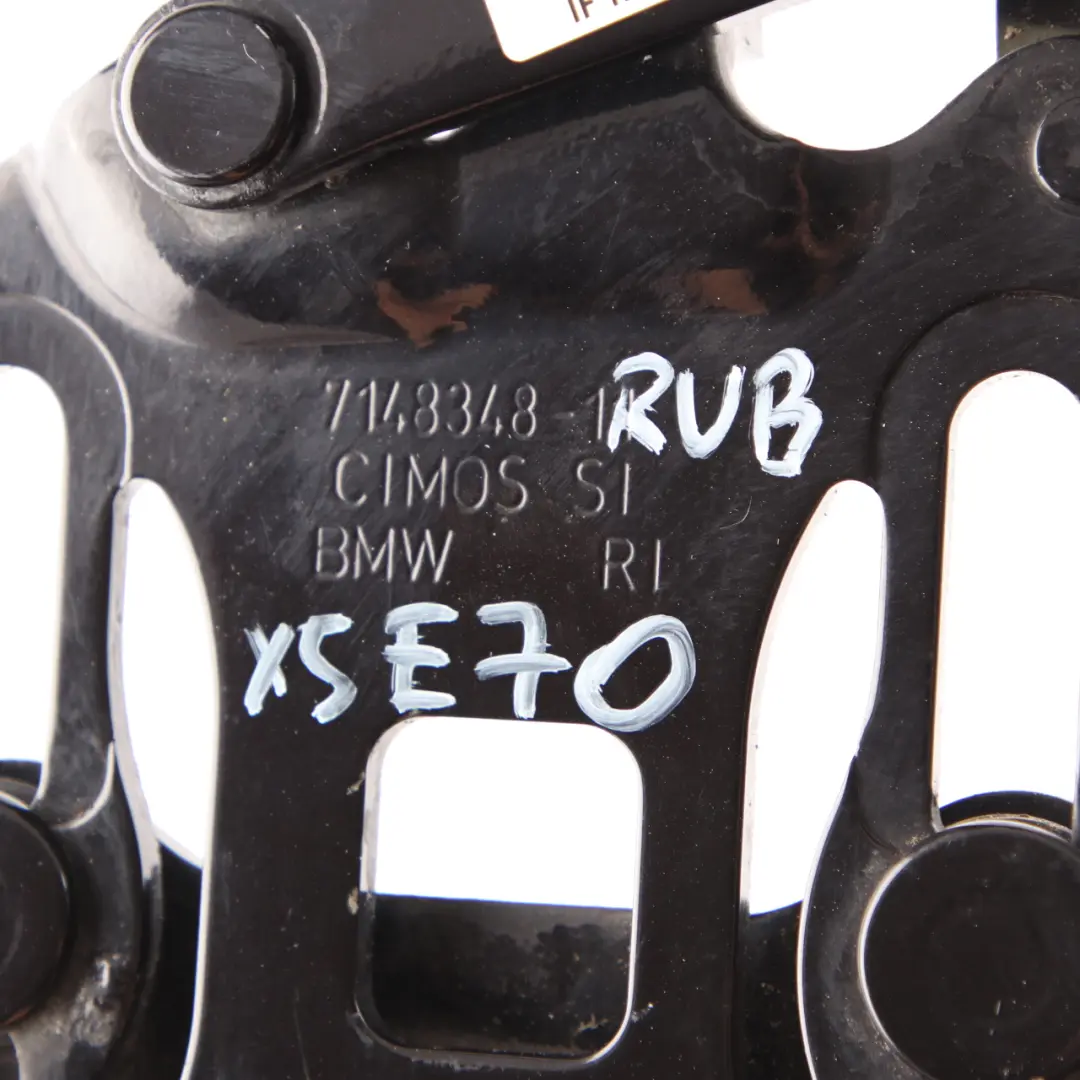 Motorhaube Scharnier Rechts Rubin Schwarz S23 für BMW X5 E70 X6 E71 mit Teilenummer 7198618 BMW X5 E70 X6 E71 Motorhaube Scharnier Rechts Rubin Schwarz S23 - SKU 7198618-RUB - Teilenummer 7198618
