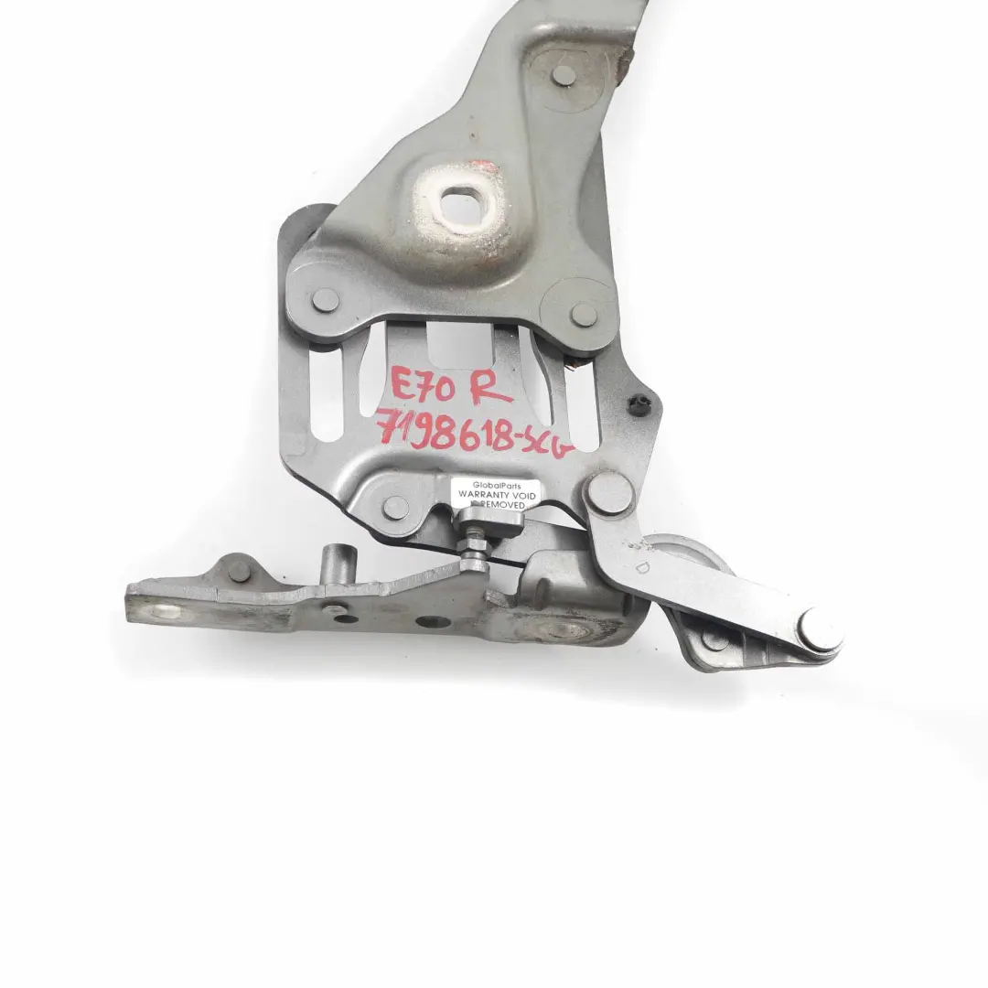 Charnière de Capot Droite Spacegrau - A52 pour BMW X5 X6 E70 E71 à propos du numéro de pièce 7198618 BMW X5 X6 E70 E71 Charnière de Capot Droite Spacegrau - A52 - SKU 7198618-SCG - Numéro de pièce 7198618