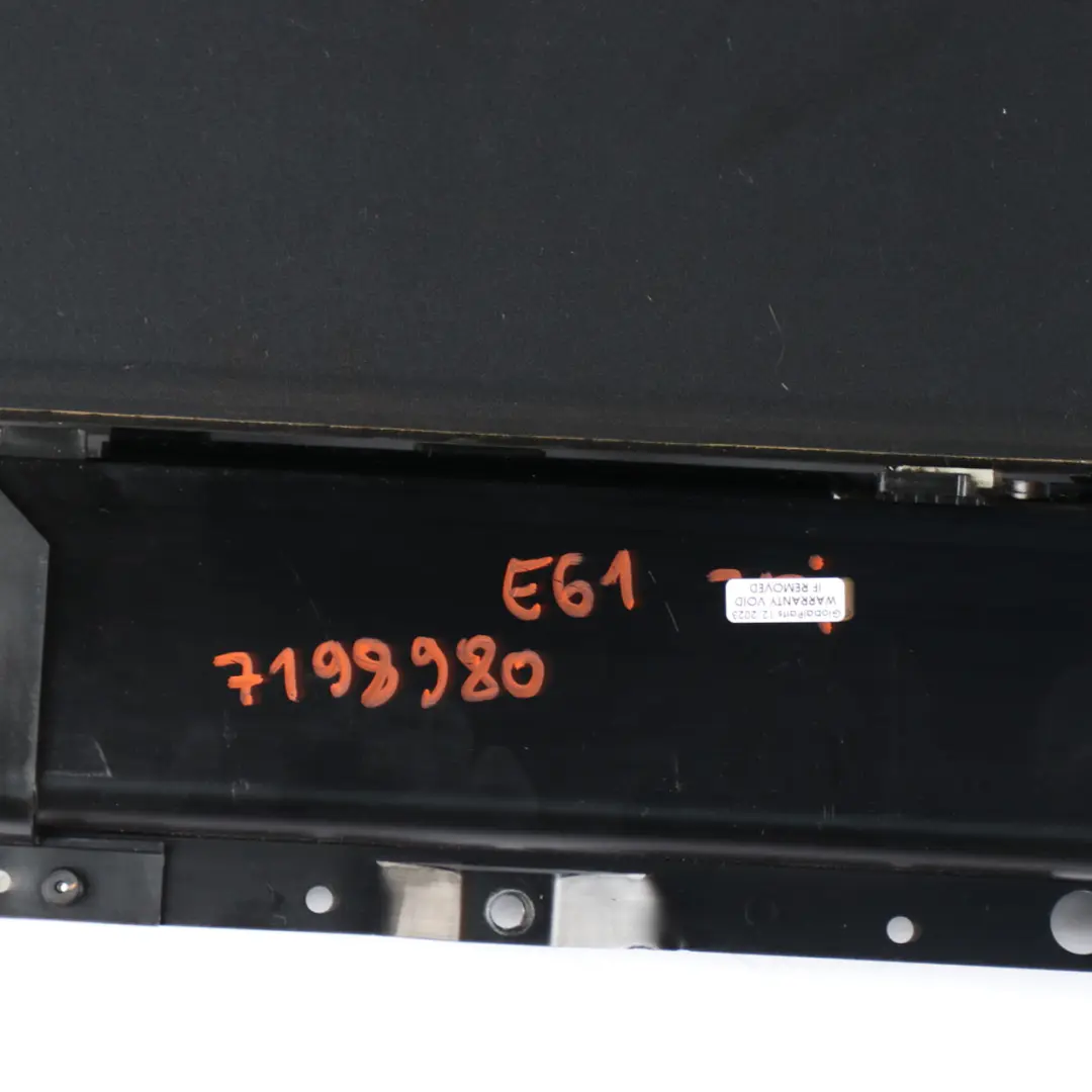 Panoramic Sunroof BMW E61 Touring Complete Sliding Glass Roof Unit Black to with Part number 7198980 Panoramic Sunroof BMW E61 Touring Complete Sliding Glass Roof Unit Black - SKU 7198980 - Part number 7198980