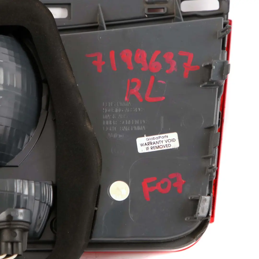 BMW F07 GT Feu Arrière Droite Tronc Hayon De Lumière Clapet - SKU 7199637 - Numéro de pièce 7199637
