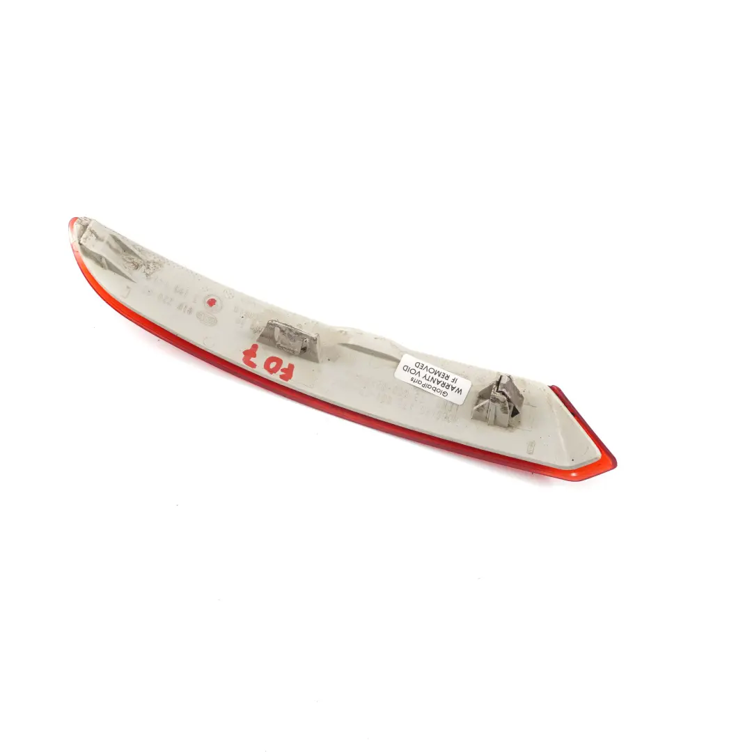 Lamp Reflector BMW F07 GT Rear Right O/S Bumper Trim Reflection Red to with Part number 7199648 Lamp Reflector BMW F07 GT Rear Right O/S Bumper Trim Reflection Red - SKU 7199648 - Part number 7199648