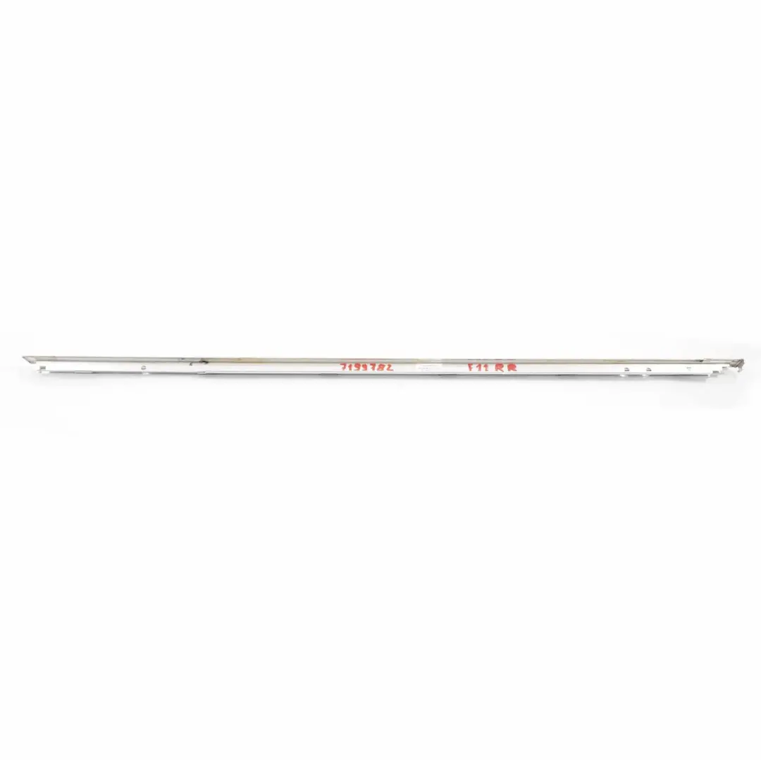 BMW F11 Window Frame Finisher Top Door Rear Right O/S Strip Chrome - SKU 7199782 - Part number 7199782