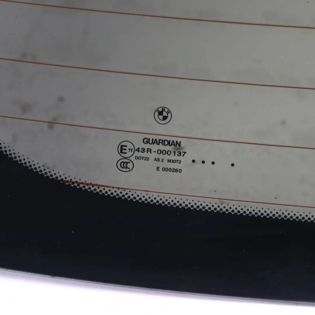 BMW F07 Szyba Tylna Bagażnika Pokrywa Zielona AS2 - SKU 7199814 - Numer Części 7199814