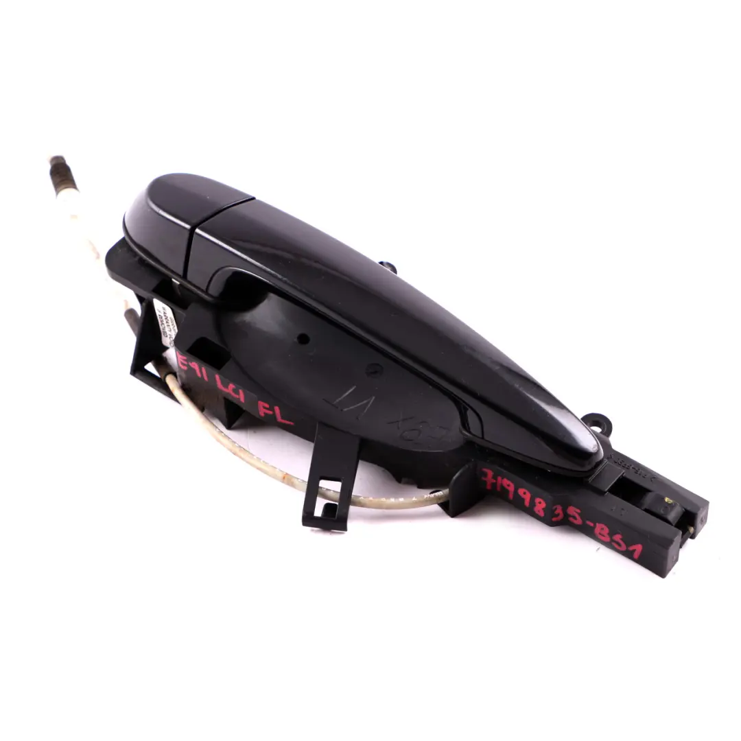 BMW 3 Series E90 E91 Complete Grab Handle Black Sapphire Left N/S - SKU 7199835-BS1 - Part number 7199835