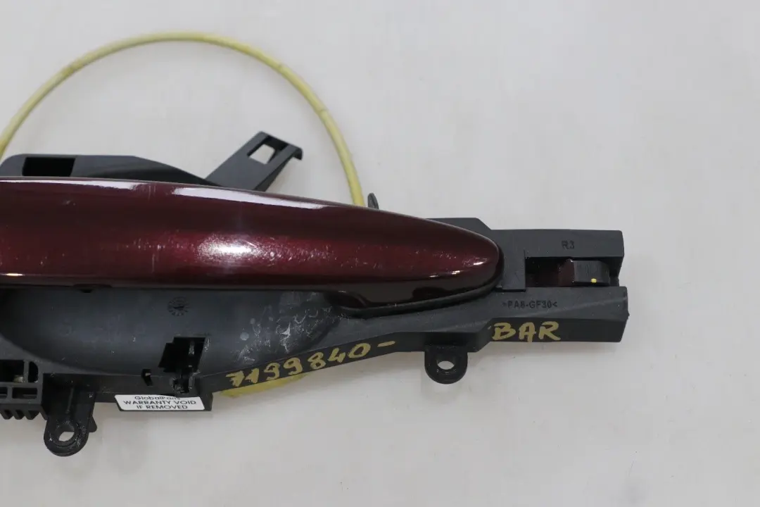 BMW 3 Series E90 E91 Complete Grab Handle Right Door Rear O/S Barberarot Red - SKU 7199840-BAR - Part number 7199840