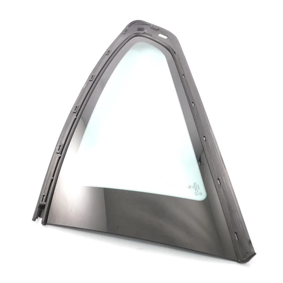 Side Window Quarter Glass Rear Left N/S Glazing Green AS2 to BMW F13 with Part number 7199949 BMW F13 Side Window Quarter Glass Rear Left N/S Glazing Green AS2 - SKU 7199949 - Part number 7199949