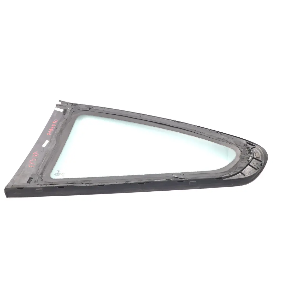 BMW F13 Ventana lateral cuarto de cristal trasero derecho verde AS2 - SKU 7199950 - Número de pieza 7199950