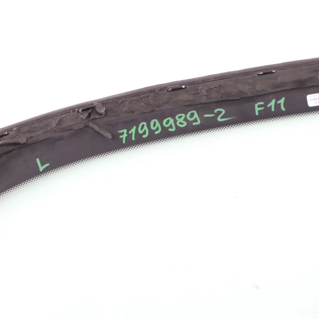 Finestrino Posteriore Sinistro Quartiere Vetri AS2 per BMW F11 Touring con numero di parte 7199989 BMW F11 Touring Finestrino Posteriore Sinistro Quartiere Vetri AS2 - SKU 7199989-2 - Numero di parte 7199989