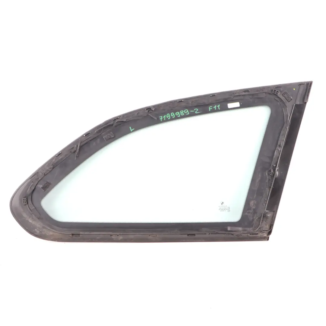 Fenêtre Latérale Arrière Gauche Quart de Vitrage AS2 pour BMW F11 Touring à propos du numéro de pièce 7199989 BMW F11 Touring Fenêtre Latérale Arrière Gauche Quart de Vitrage AS2 - SKU 7199989-2 - Numéro de pièce 7199989