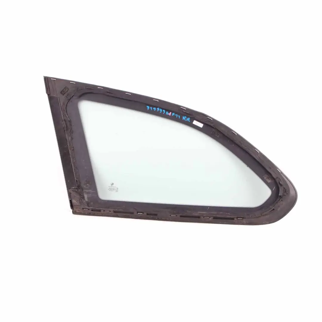BMW F11 Touring Side Window Rear Right O/S Quarter Glass AS2 Chrome - SKU 7199990-1 - Part number 7199990