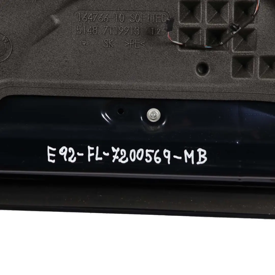 Door Front Left N/S Monacoblau Monaco Blau Blue - A35 to BMW 3 E92 E93 with Part number 7200569 BMW 3 E92 E93 Door Front Left N/S Monacoblau Monaco Blau Blue - A35 - SKU 7200569-MB - Part number 7200569