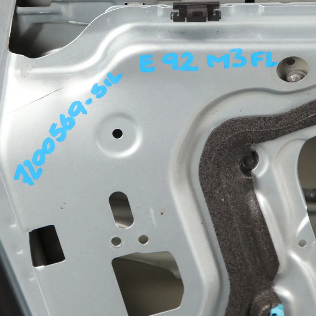 Door Front Left N/S BMW E92 E93 Silverstone II Silver Metallic - A29 to with Part number 7200569 Door Front Left N/S BMW E92 E93 Silverstone II Silver Metallic - A29 - SKU 7200569-SIL - Part number 7200569