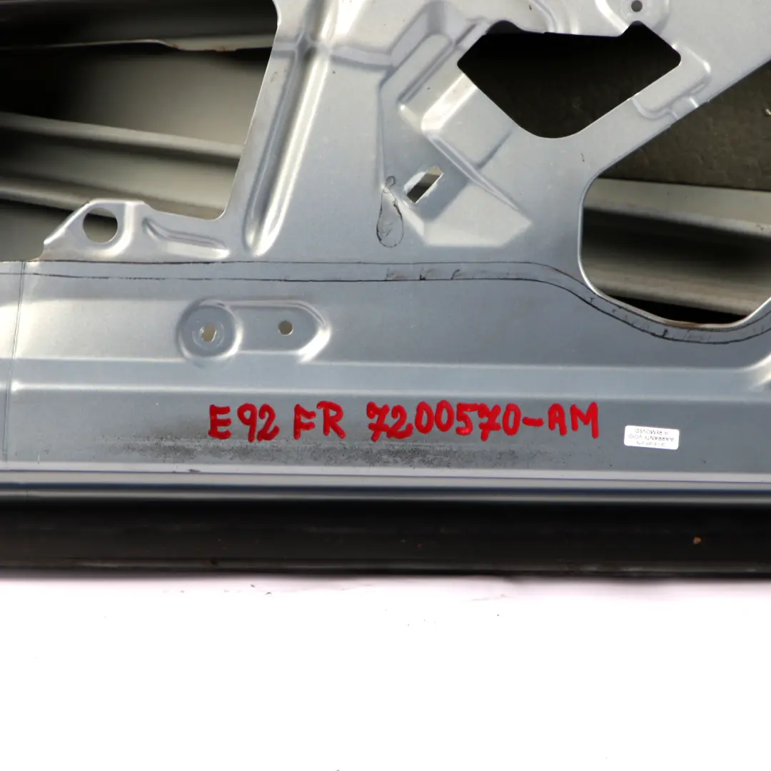 Door Front Right O/S Arktis Arctic Metallic - A34 to BMW 3 Series E92 E93 with Part number 7200570 BMW 3 Series E92 E93 Door Front Right O/S Arktis Arctic Metallic - A34 - SKU 7200570-AM - Part number 7200570