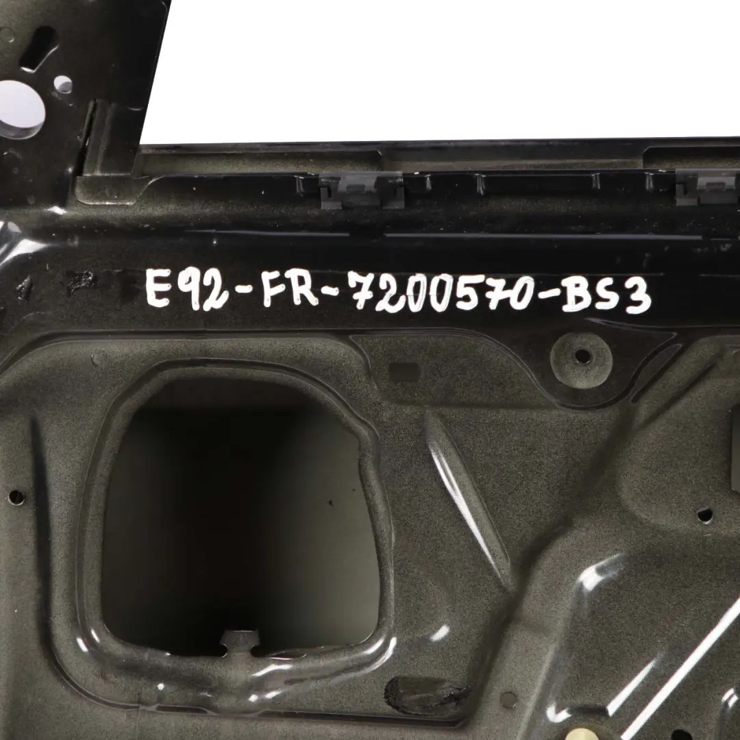 BMW 3 E92 E93 Door Front Right O/S Black Sapphire Metallic - 475 - SKU 7200570-BS3 - Part number 7200570