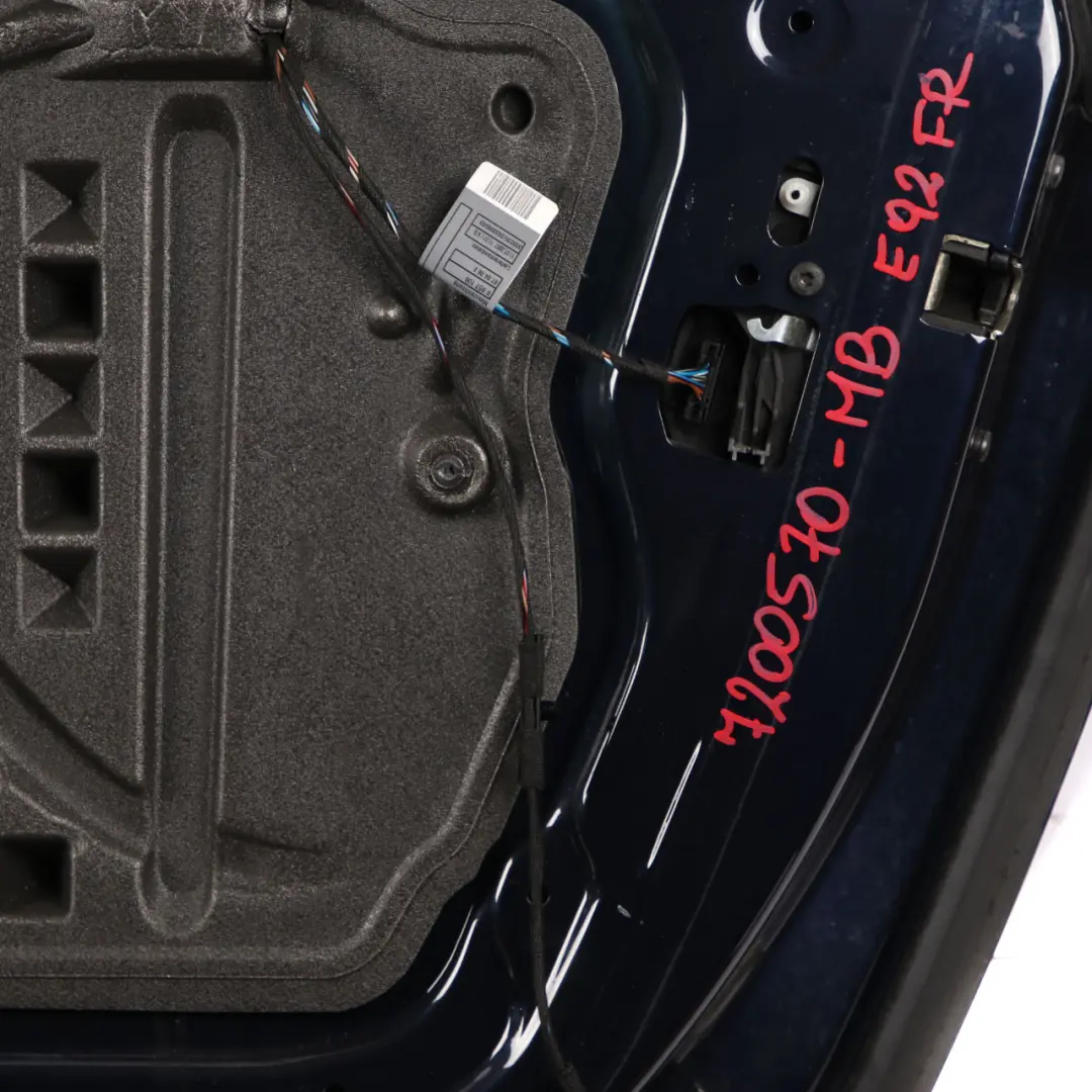 Door Front Right O/S Monacoblau Monaco Blue Metallic - A35 to BMW 3 E92 E93 with Part number 7200570 BMW 3 E92 E93 Door Front Right O/S Monacoblau Monaco Blue Metallic - A35 - SKU 7200570-MB - Part number 7200570
