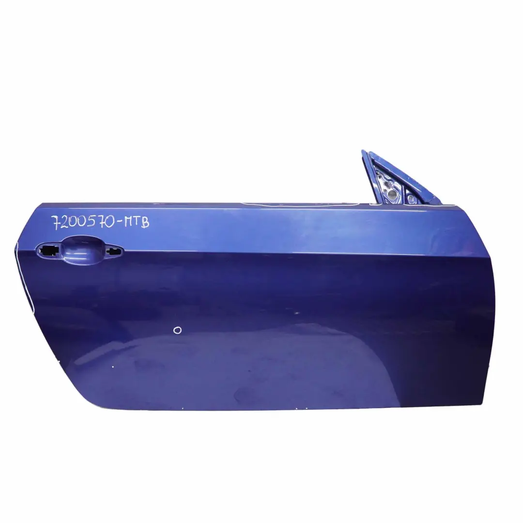 BMW E92 E93 Porte avant Droite Argent Montegoblau Bleu Metallic - A51 - SKU 7200570-MTB - Numéro de pièce 7200570