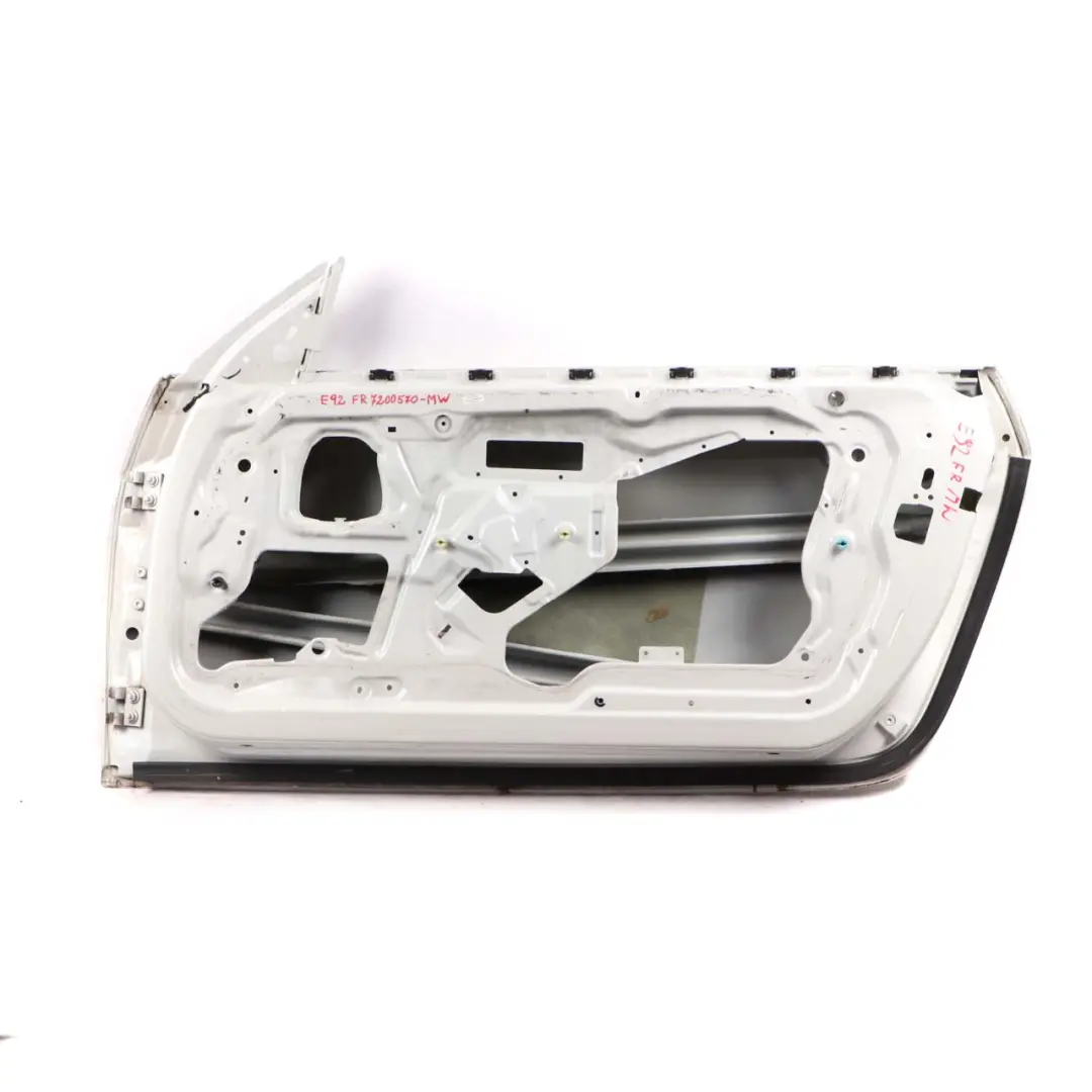 Door Front Right O/S Mineralweiss Mineral White - A96 to BMW 3 Series E92 E93 with Part number 7200570 BMW 3 Series E92 E93 Door Front Right O/S Mineralweiss Mineral White - A96 - SKU 7200570-MW - Part number 7200570