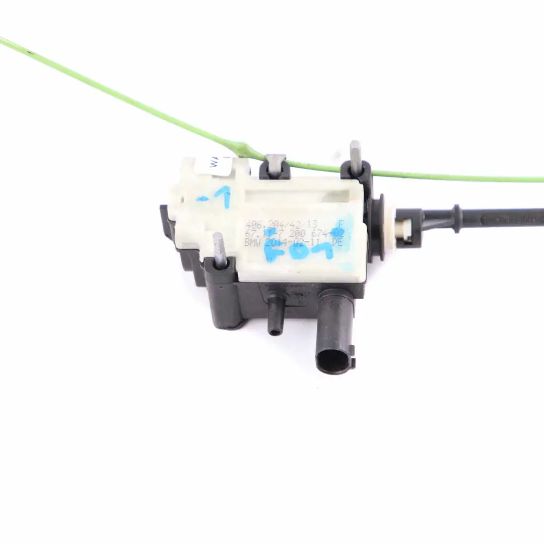 Flap Actuator BMW F01 F02 F10 Fuel Tank Filler Lock to with Part number 7200674 Flap Actuator BMW F01 F02 F10 Fuel Tank Filler Lock - SKU 7200674-1 - Part number 7200674
