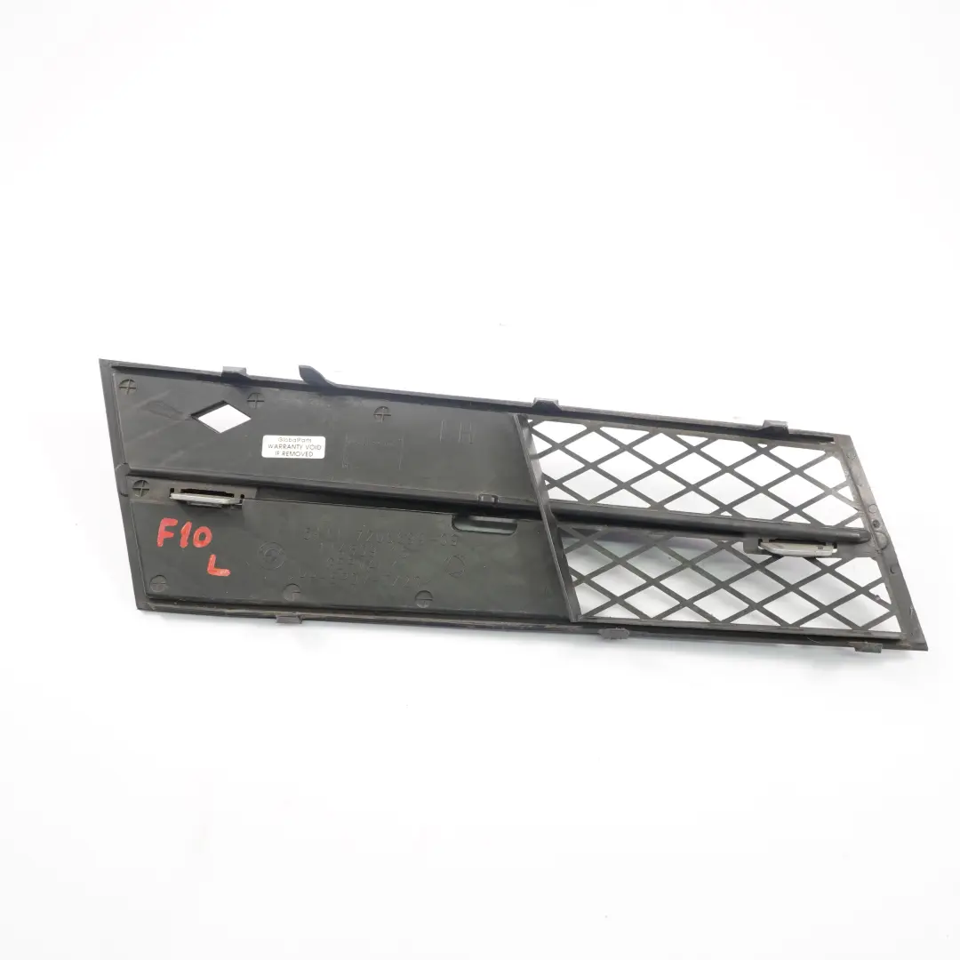 Fog Light Cover BMW F10 F11 Front Bumper Left N/S Grid Grille Trim Panel to with Part number 7200699 Fog Light Cover BMW F10 F11 Front Bumper Left N/S Grid Grille Trim Panel - SKU 7200699 - Part number 7200699