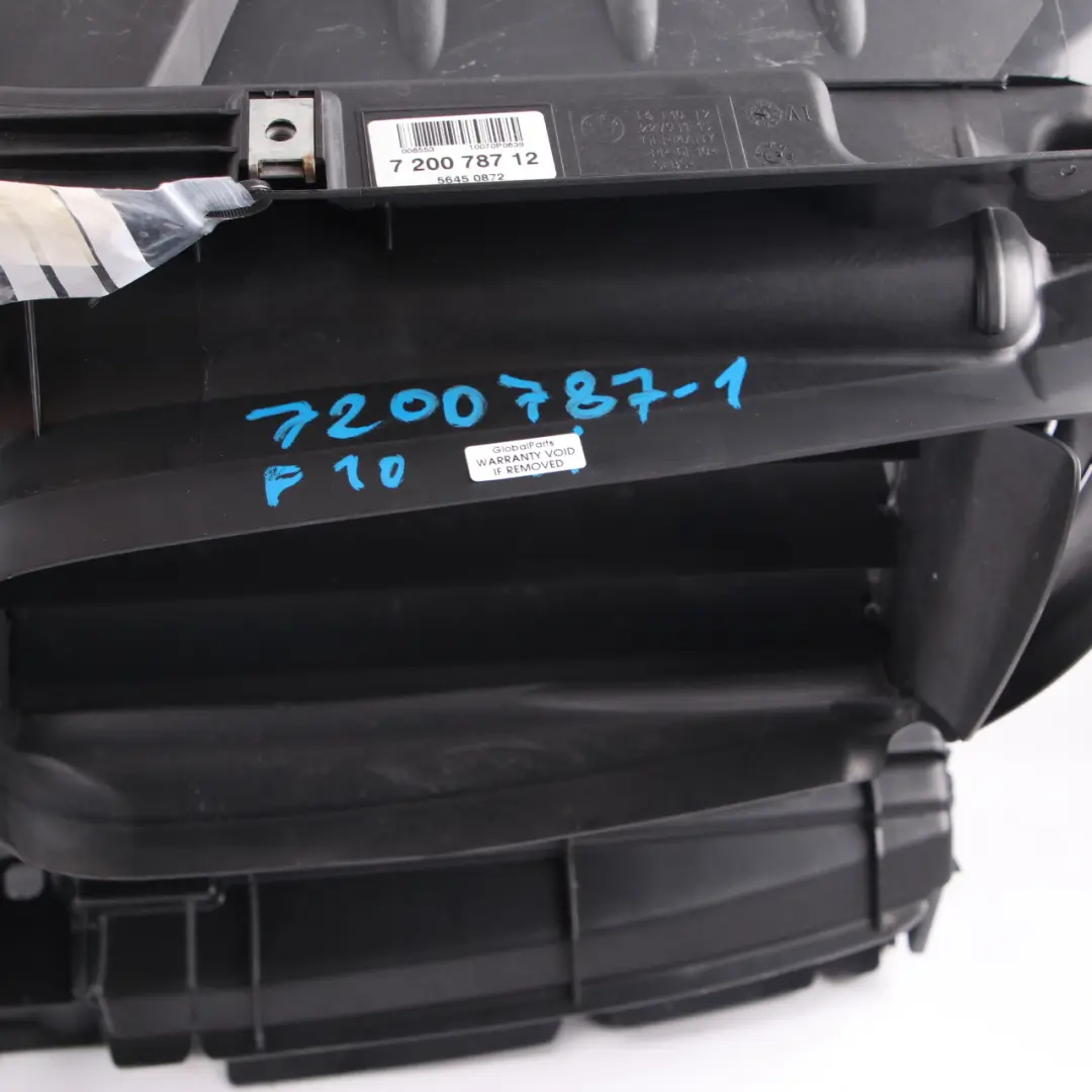 BMW F10 F11 Air Duct Front Slam Panel Intake Flap Control Frame Mount - SKU 7200787-2 - Part number 7200787