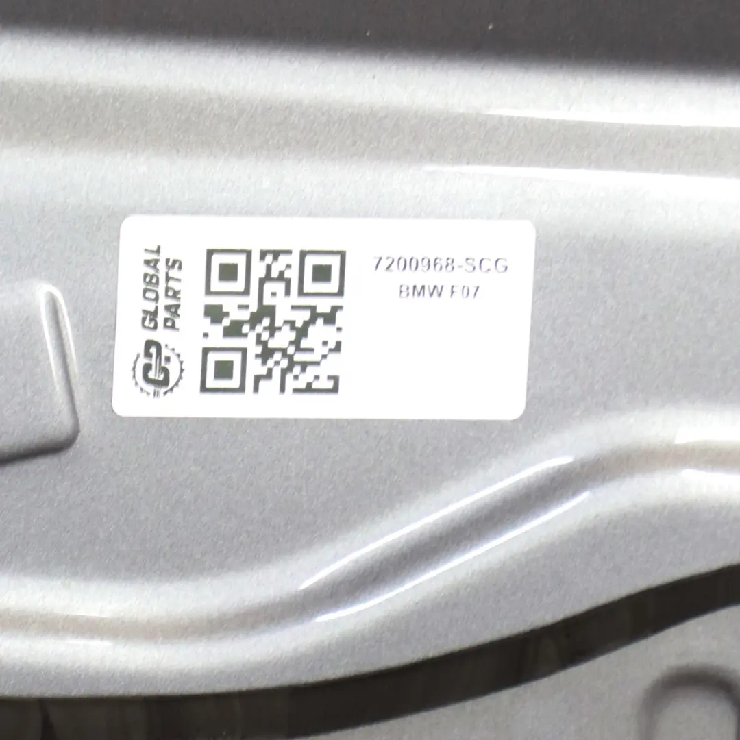 Boot Trunk Lid BMW F07 GT Rear Tailgate Carrier Space Grey Metallic - A52 to with Part number 7200968 Boot Trunk Lid BMW F07 GT Rear Tailgate Carrier Space Grey Metallic - A52 - SKU 7200968-SCG - Part number 7200968