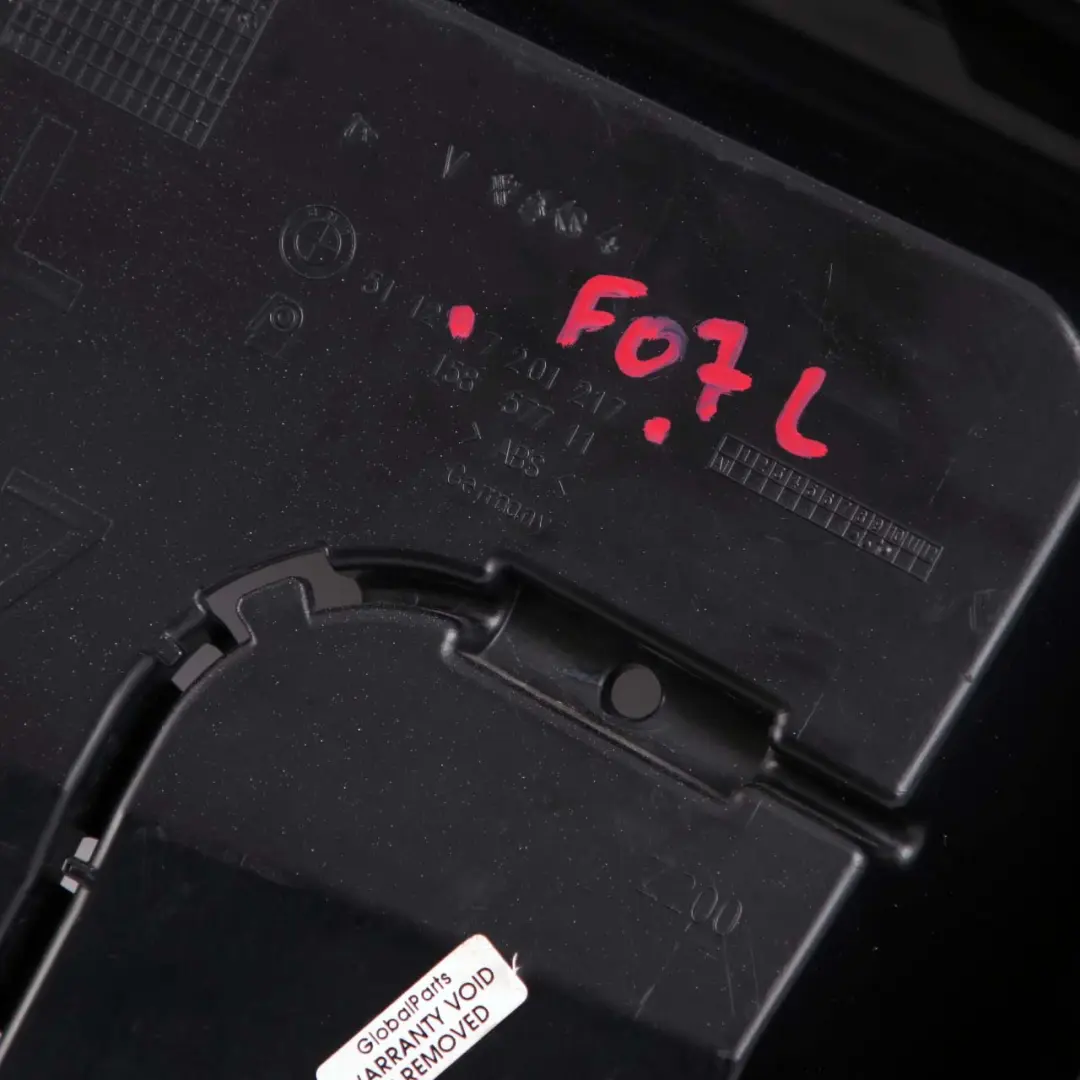BMW F07 Bracket Guide Support Left Gran Turismo - SKU 7201217 - Numéro de pièce 7201217