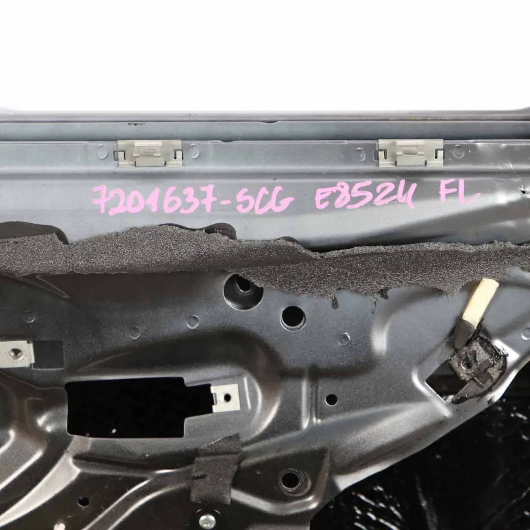 BMW Z4 E85 Door Front Left N/S Covering Silbergrau Silver Grey Metallic - A08 - SKU 7201637-SBG - Part number 7201637