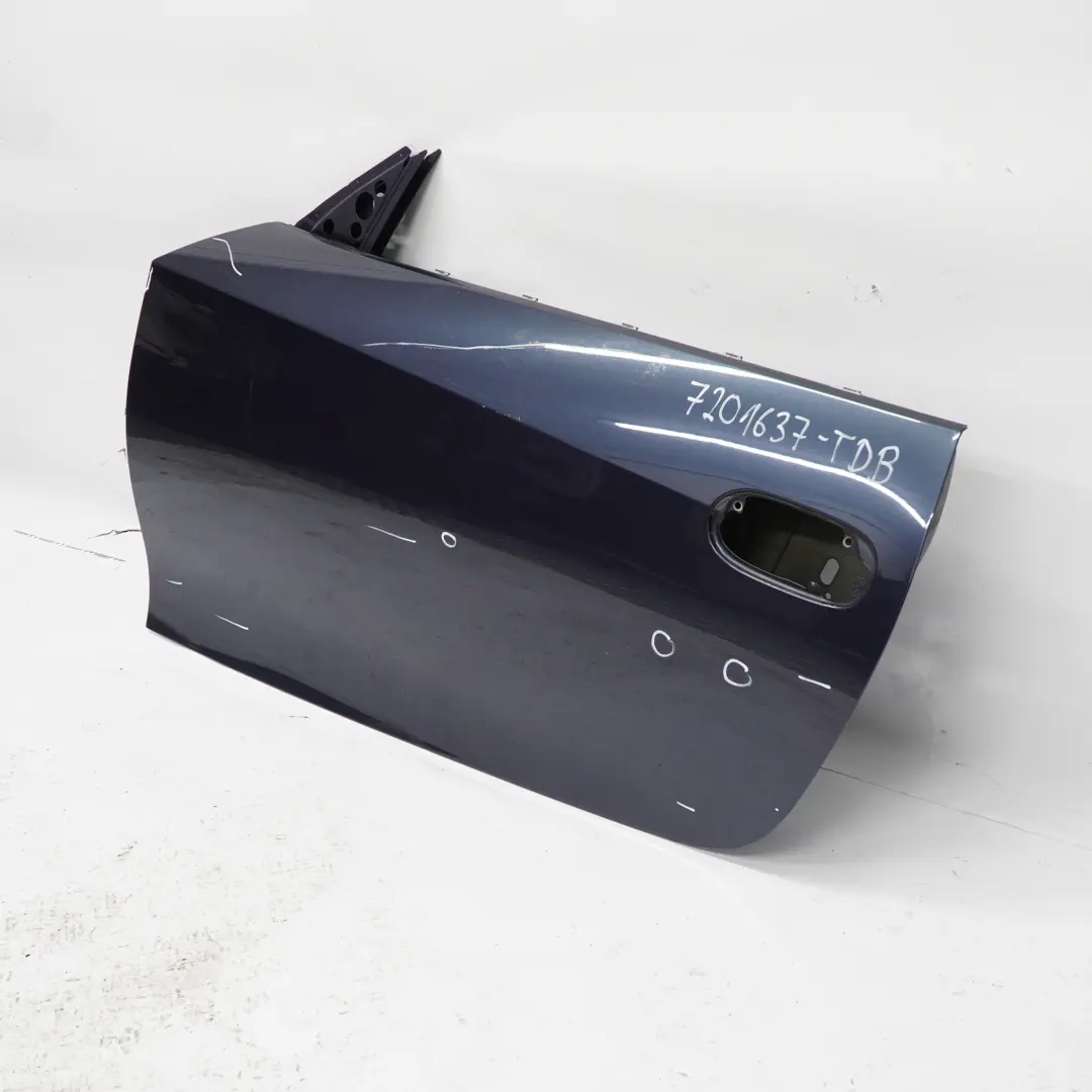 Porta anteriore sinistra Toledoblau Toledo Blue Metallic - 482 per BMW Z4 E85 con numero di parte 7201637 BMW Z4 E85 Porta anteriore sinistra Toledoblau Toledo Blue Metallic - 482 - SKU 7201637-TDB - Numero di parte 7201637