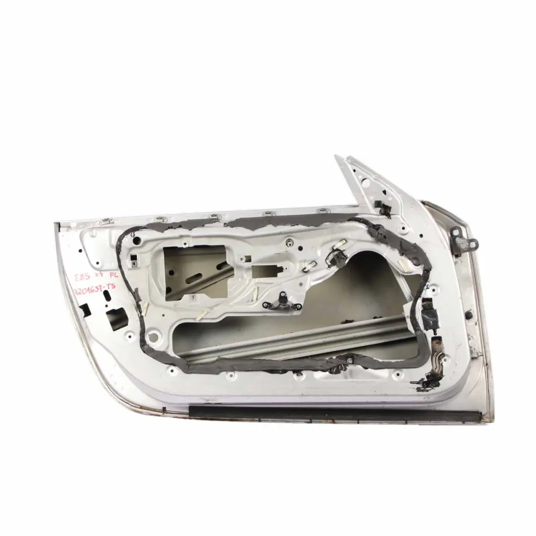 Front Left Door N/S Titansilber Titan Silver - 354 to BMW Z4 E85 Convertible with Part number 7201637 BMW Z4 E85 Convertible Front Left Door N/S Titansilber Titan Silver - 354 - SKU 7201637-TS - Part number 7201637